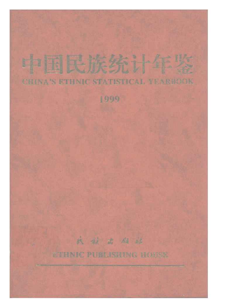 1999年中国民族统计年鉴