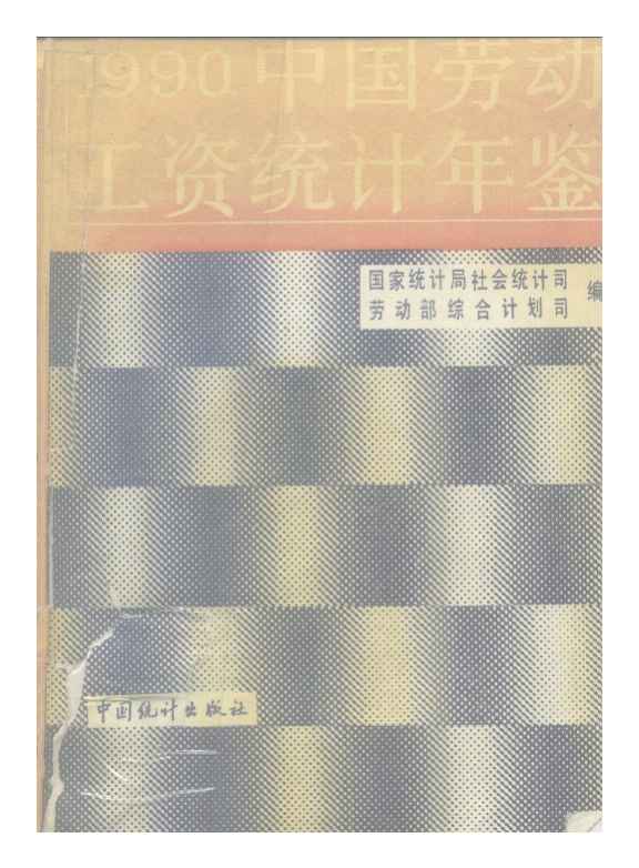 1990年中国劳动工资统计年鉴