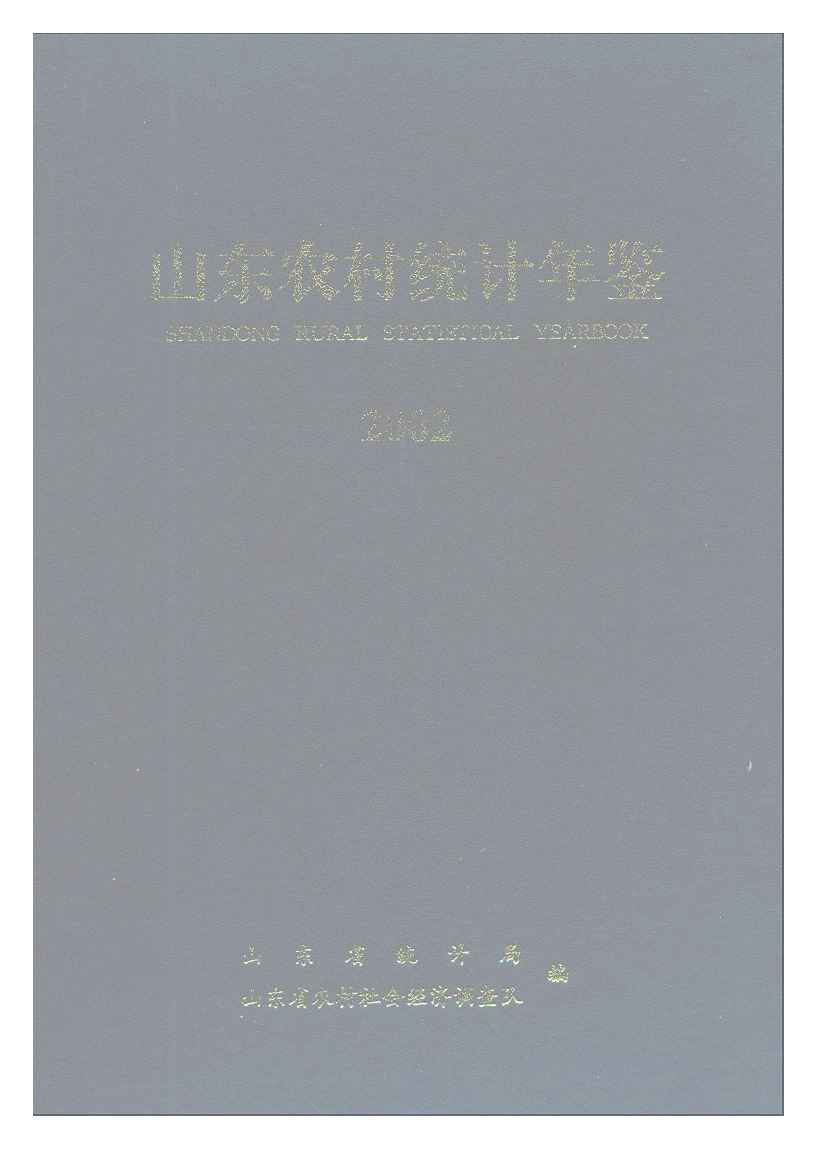 2002年山东农村统计年鉴