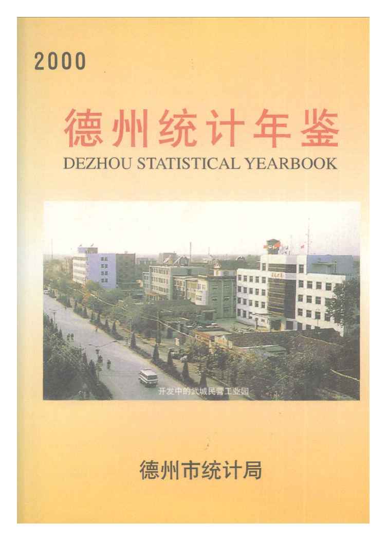 2000年德州统计年鉴