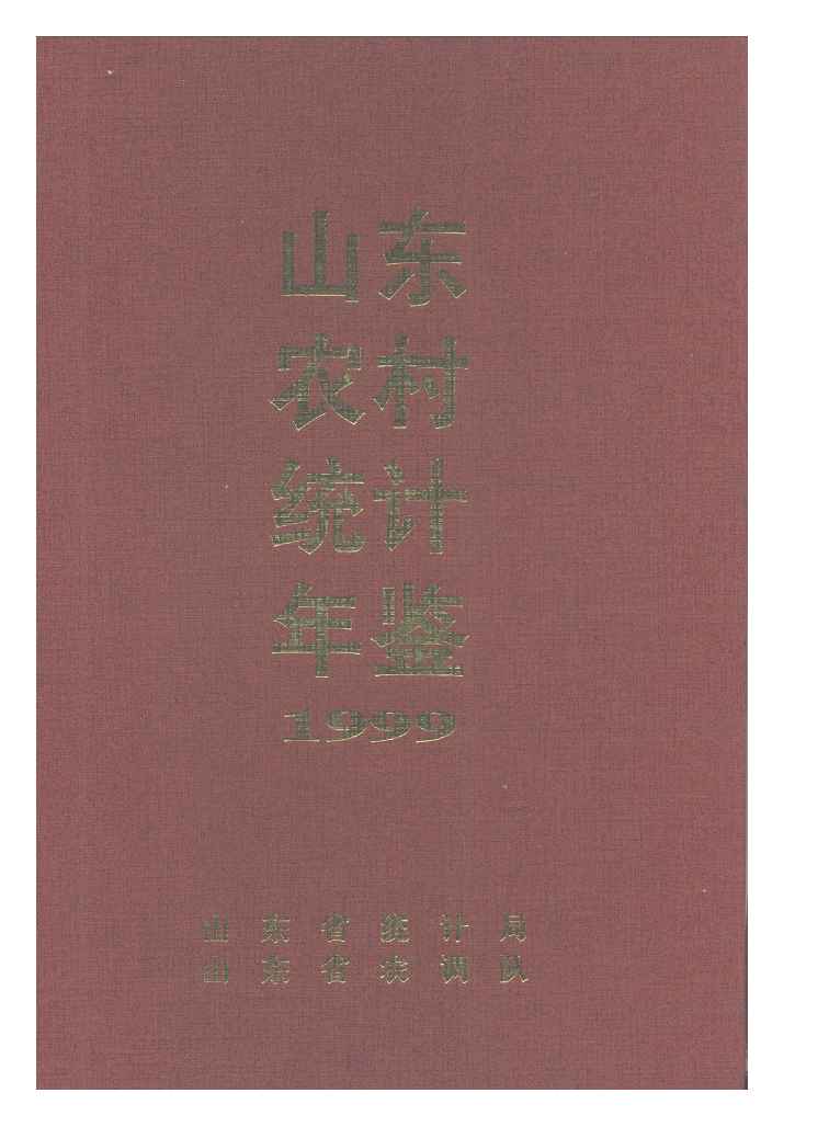 1999年山东农村统计年鉴