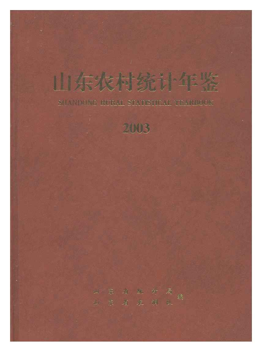 2003年山东农村统计年鉴