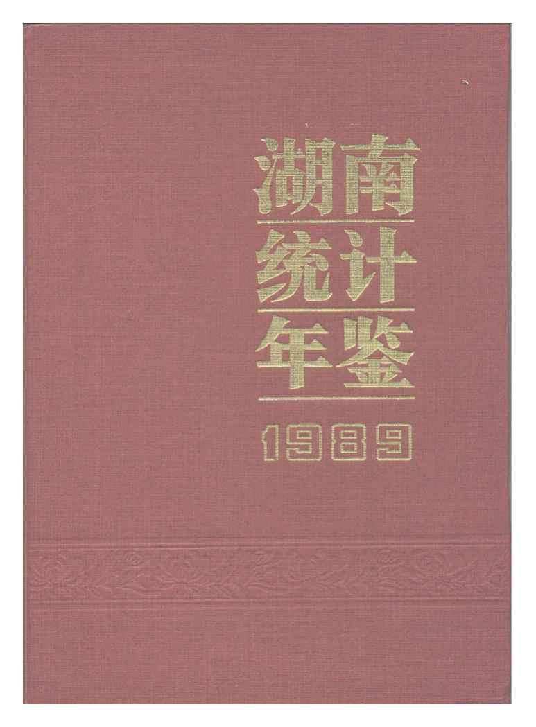 1989年湖南统计年鉴