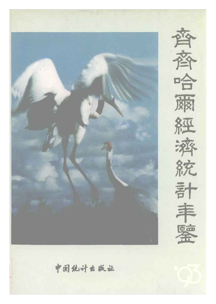 1993年齐齐哈尔经济统计年鉴