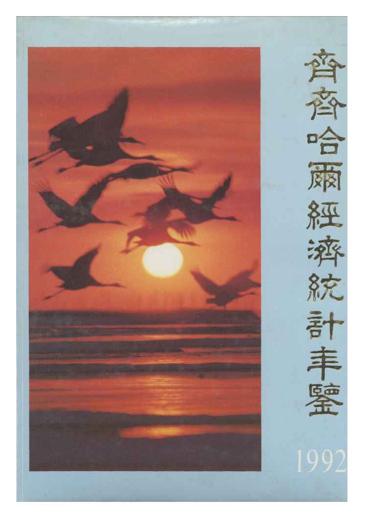 1992年齐齐哈尔经济统计年鉴