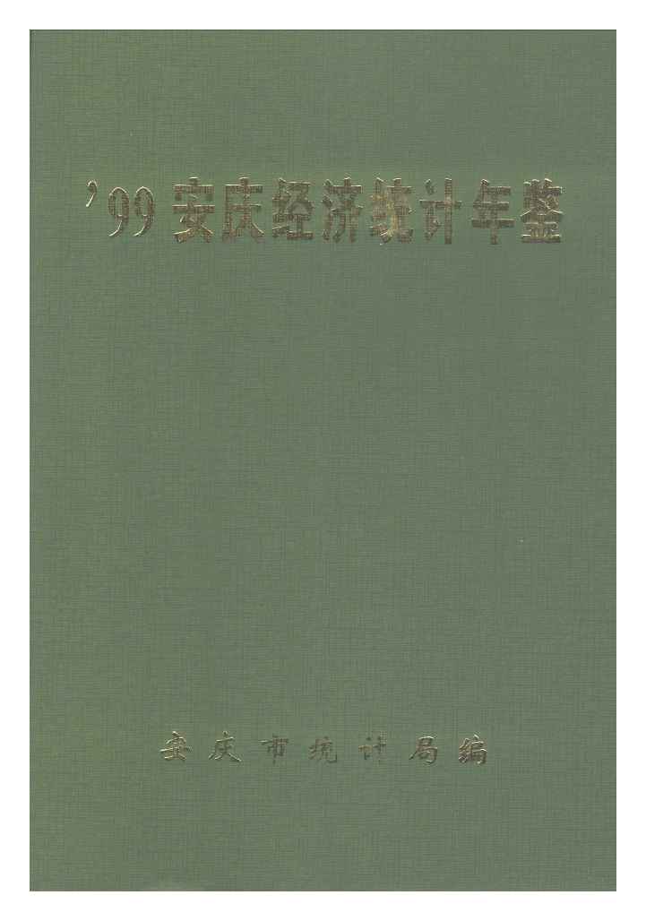 1999年安庆经济统计年鉴