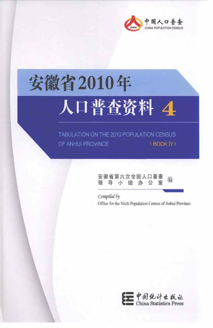 2010年安徽省2010年人口普查资料