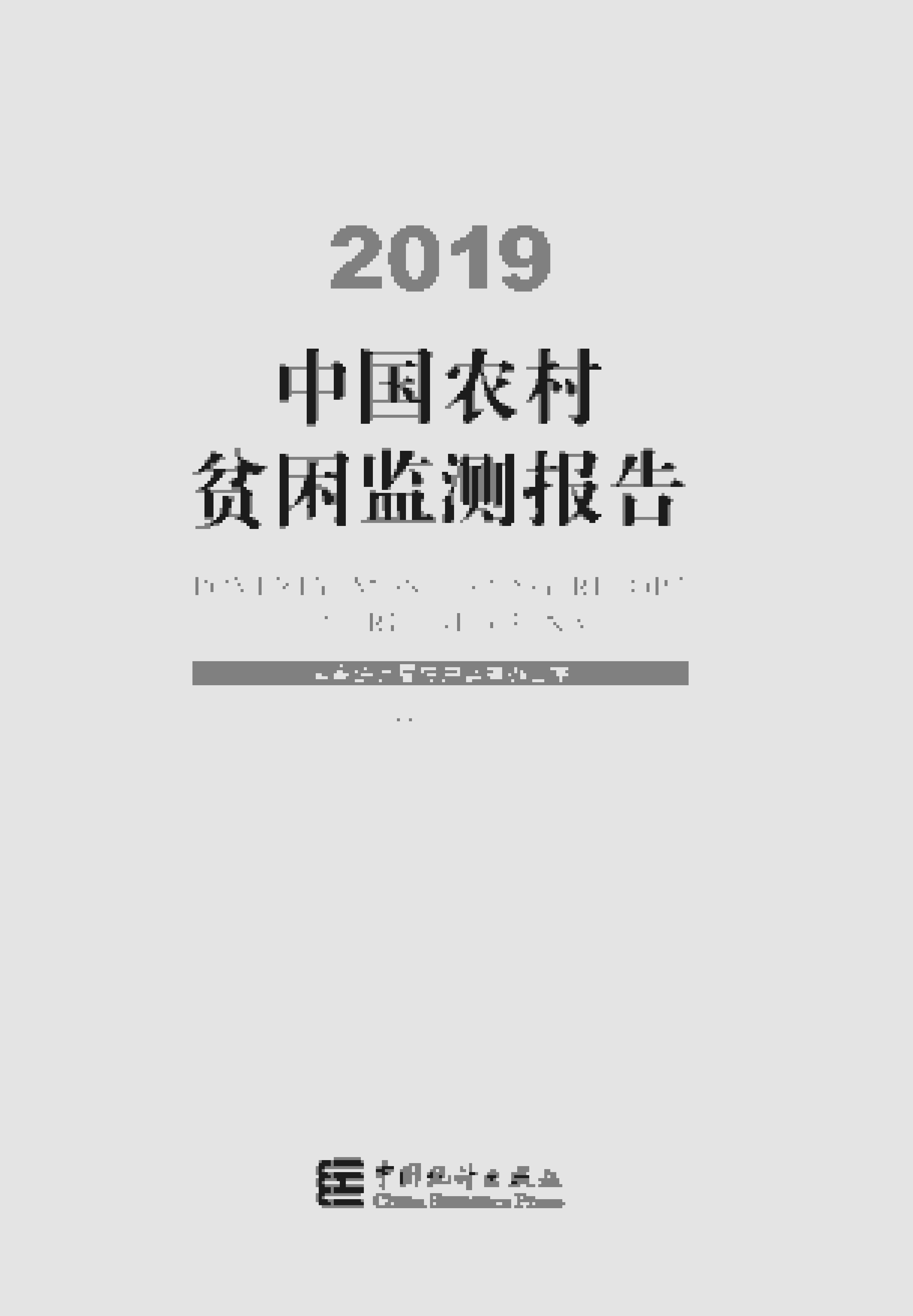 2019年中国农村贫困监测报告