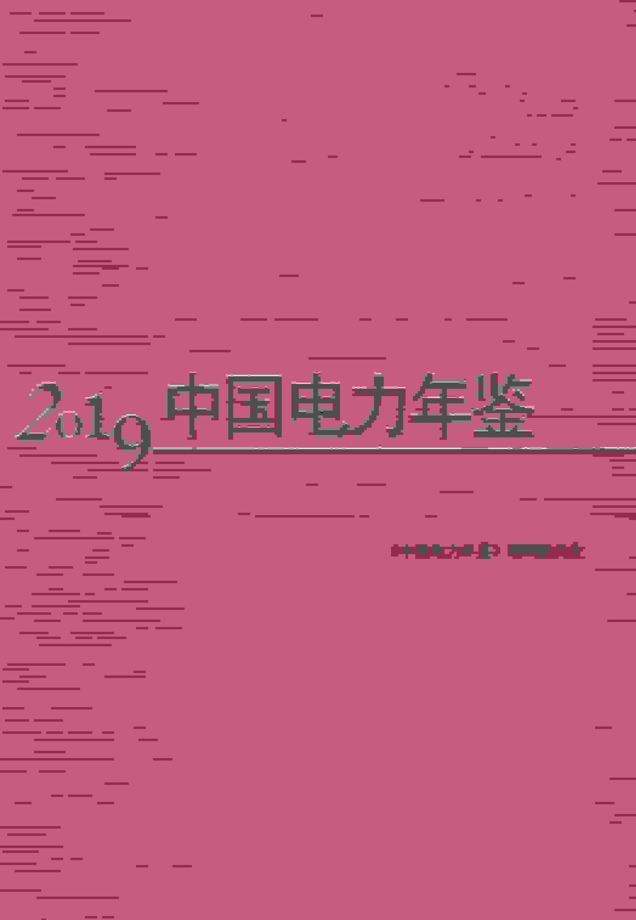 2019年中国电力年鉴