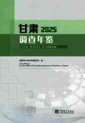 2025年甘肃调查年鉴封皮