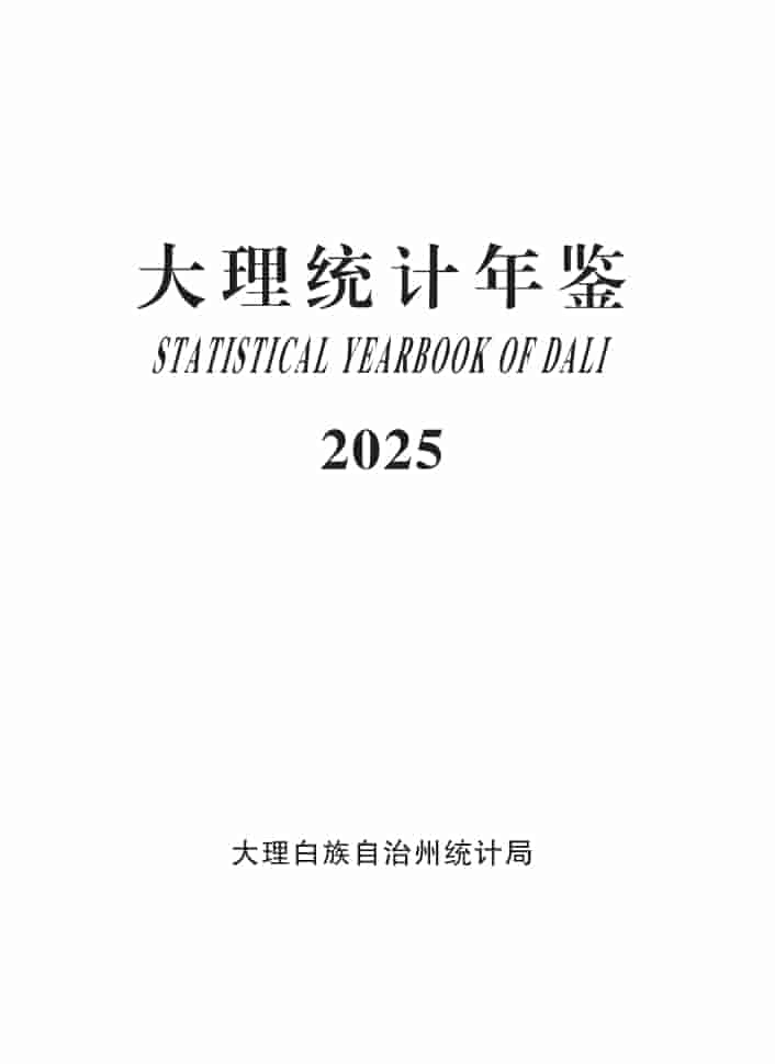2025年大理统计年鉴封皮